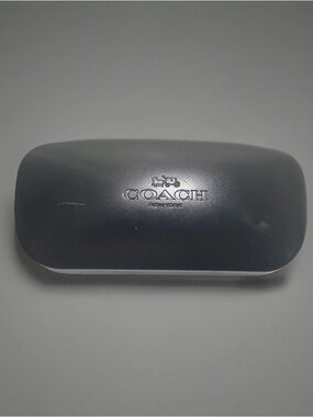 Coach Hard Shell Glasses Case DISCOUNTED HAS SCUFFS W/ Cloth And Packet